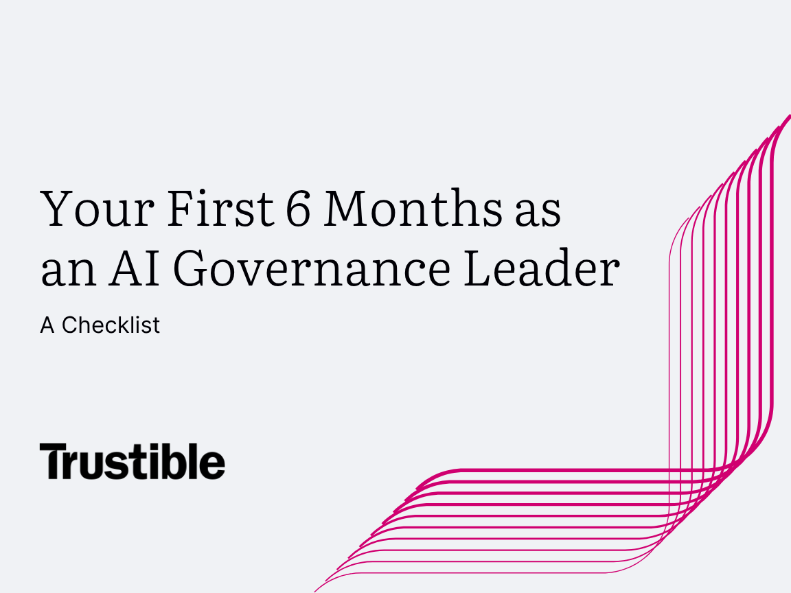 Your First 6 Months as an AI Governance Leader: A Checklist